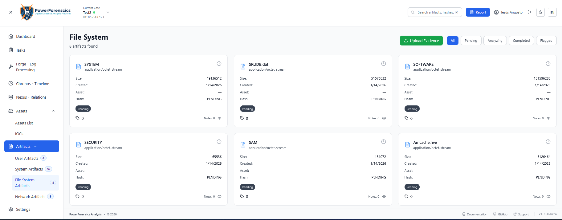 Artifacts & Evidence